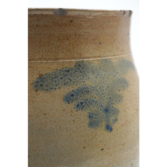 Smith & Day Mid 19th Century 2 Gallon Blue Stoneware Crock For Sale - Image 4 of 9