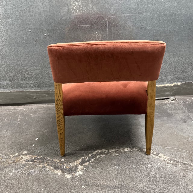 Four Hands Tyler Armchair, Auburn Velvet For Sale - Image 9 of 12