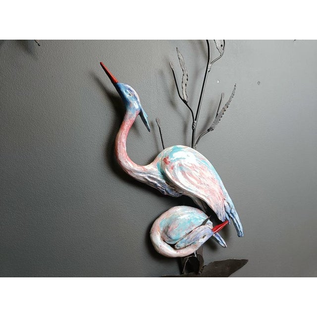 Large Ceramic Bird Wall Sculpture, 1970s For Sale - Image 3 of 9
