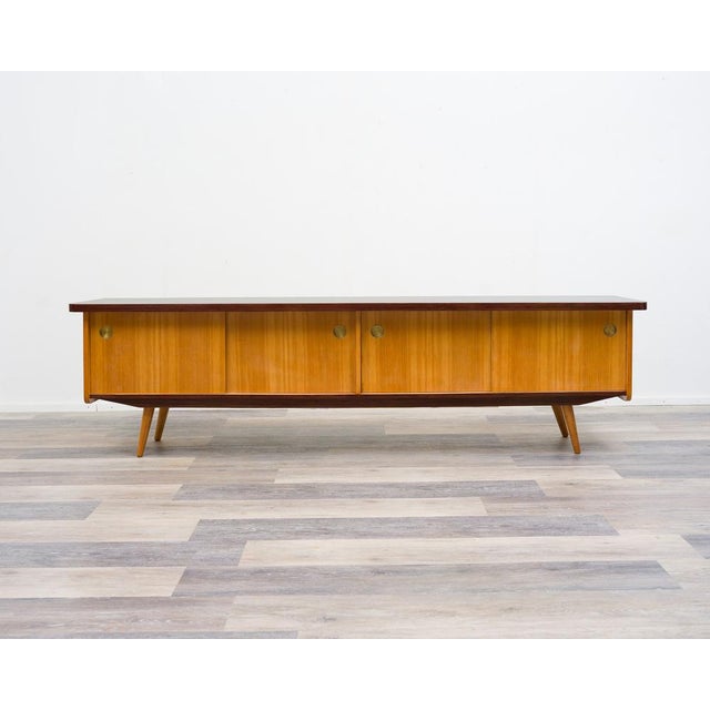 Vintage Lowboard in Ash with Black Formica, 1950s For Sale - Image 16 of 16