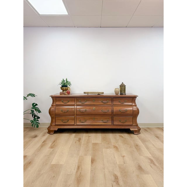 Century Furniture Provincial Curvy 9-Drawer Dresser Vintage Classical Bedroom For Sale - Image 9 of 15