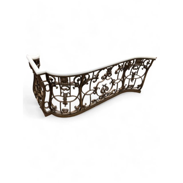 French Late 19th Century Louis XV Style Wrought Iron Railings For Sale - Image 3 of 6