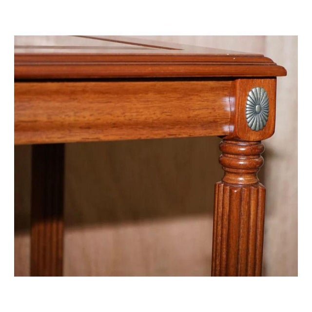 Regency Style Glass Top Side Tables, Set of 2 For Sale - Image 5 of 10