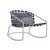 Brown Jordan Kantan Aluminum Vinyl Motion Lounge Chair, Dove frame with Marine fabric For Sale - Image 12 of 12