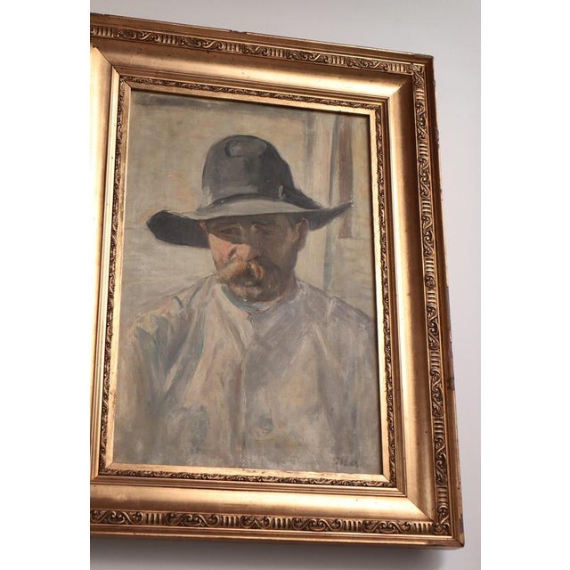 Michael Ancher, Portrait of a Man with Beard, 1890s, 1890s, Oil Painting on Canvas, Framed For Sale - Image 5 of 12