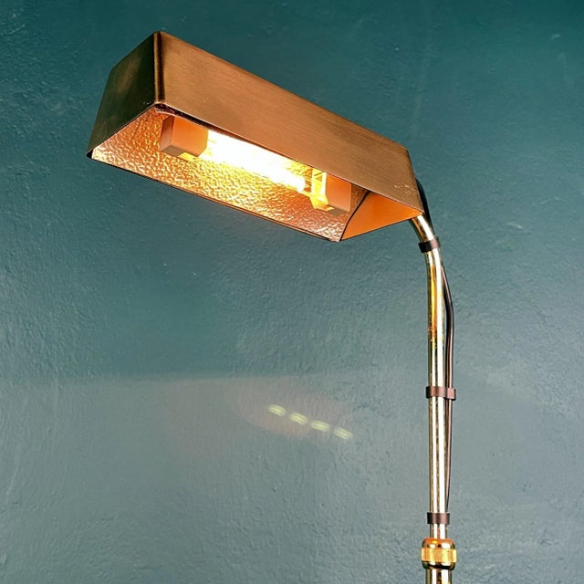 1970s Mid-Century Italian Brass Floor Lamp by Relux Milano, 1970s For Sale - Image 5 of 14