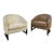 Pair of Barrel Back Harvey Probber Style Chairs For Sale