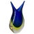 Vintage Italian Cobalt Murano Sommerso Glass Flower Shape Vase, 1960s For Sale - Image 9 of 9
