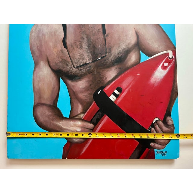 2013 "Haselhoff Bowling" Acrylic on Wooden Board Painting by David Grizzle For Sale In Los Angeles - Image 6 of 6