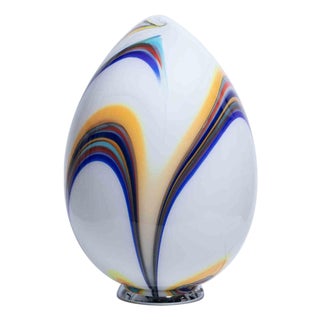 Polychrome Murano Glass Egg Lamp from Simoeng, Italy For Sale