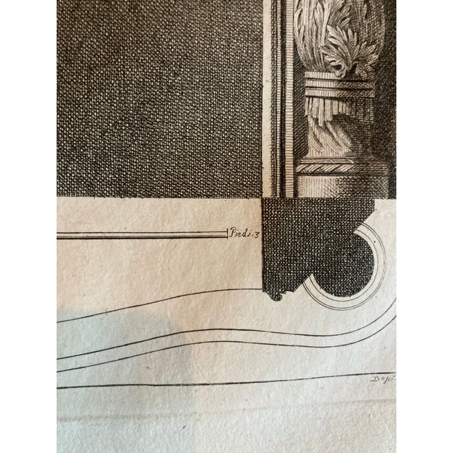 Late 19th Century Authentic 19th Century Pair of Matted Black and White Engravings of Fireplace Mantels. For Sale - Image 5 of 7