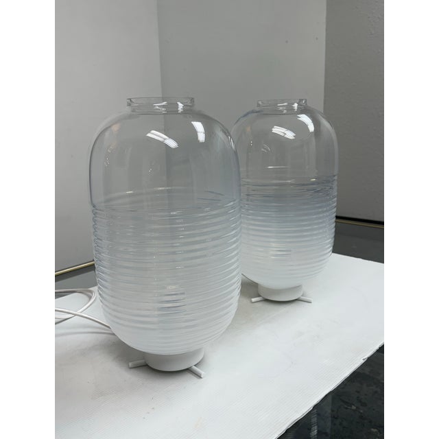 Bomma Jan Plecháč & Henry Wielgus for Bomma Lantern Table Lamps, Pair For Sale - Image 4 of 12