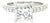 Gia Platinum Princess Cut Diamond Engagement Ring 3.02ct 7.9g, Size 6 For Sale
