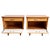 Metal Mid-Century Modern Danish Bedside Tables in Duo-Tone Wood, 1950s, Set of 2 For Sale - Image 7 of 11