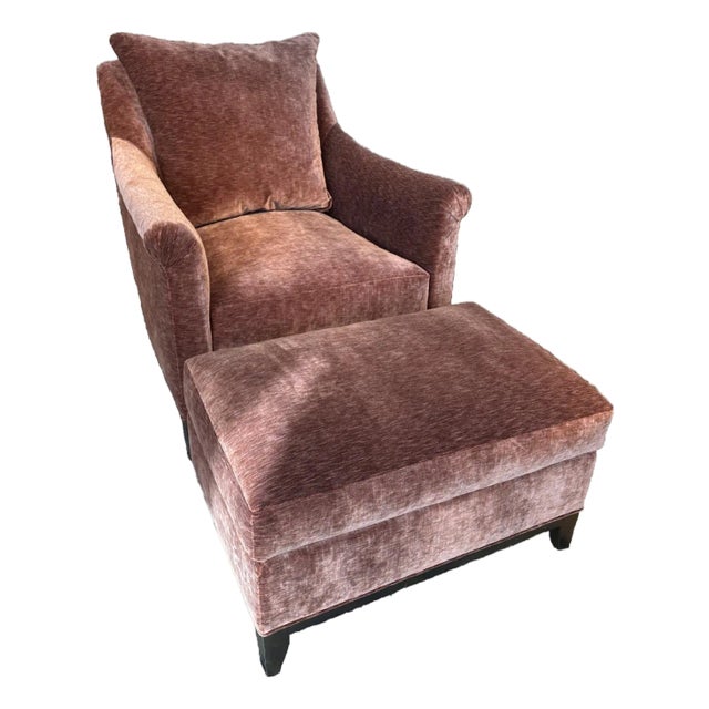 Hickory Chair Jules Chair and Ottoman For Sale