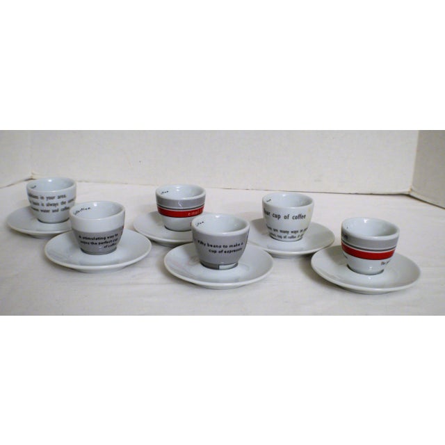 2002 Illy Art Collection Maria Joao Calisto Espresso Demitasse Cups