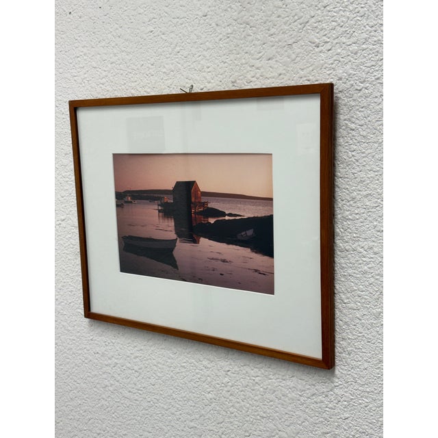 Early 21st Century Blue Rocks Fishing Cabin Lunenburg, Nova Scotia Photograph, Framed For Sale - Image 5 of 12