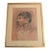 Vintage Sketched Portrait Framed by Plohn & Co. New York 15"x19" For Sale