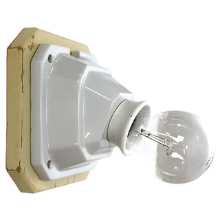 Antique Porcelain Sconce from Brunquell, 1910s For Sale