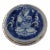 Dog God in Blue Underglaze Porcelain & Sterling Pendant, Marked Siam, 925, and Sterling For Sale