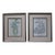 Pair of Leon Bakst 1921 Harlequin Costume Color Lithographs, Silk Matted For Sale