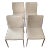 1990s Solid Aluminum Frame Dining Side Chairs, Set of 4 For Sale