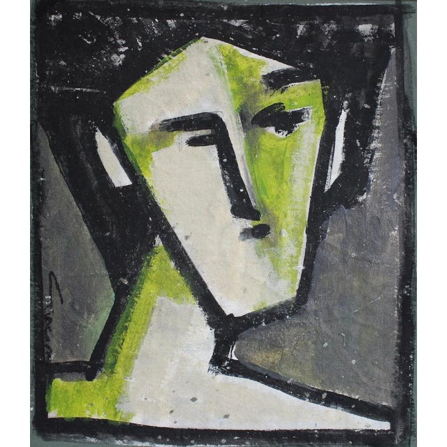 Hidden portraits xxxiii', acrylic on canvas mounted on board, florentine school (circa 1980s-90s). This gallery has...