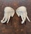 Vintage Italian White Glazed Elephant Head Wall Shelves / Brackets, Pair For Sale - Image 9 of 12