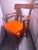 Mid-Century Modern Sculptural Mid-Century Modern Armchair in Burnt Orange For Sale - Image 3 of 5