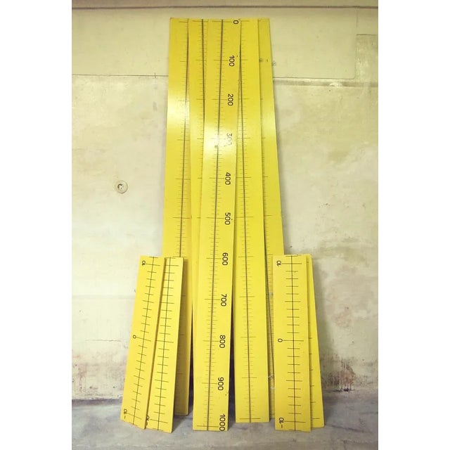 1970s MAXI Wooden Rulers, 1970s, Set of 8 For Sale - Image 5 of 5