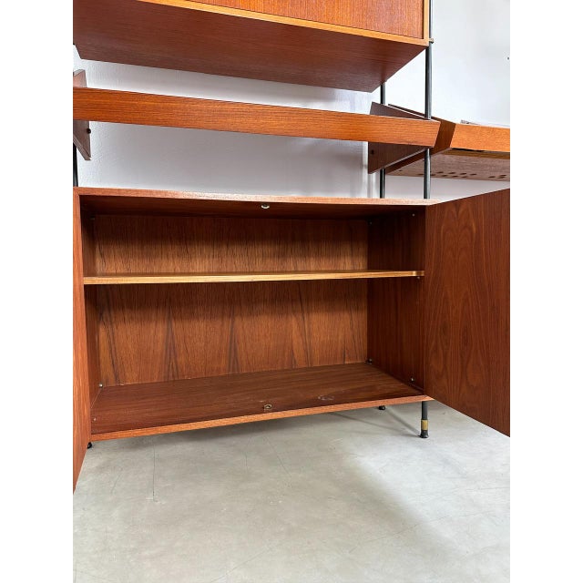 Vintage Teak Freestanding Shelving Unit, 1960s For Sale - Image 17 of 18