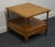 French Country Mount Airy Banded Pecan Country French Style 24" Accent End Table For Sale - Image 3 of 12