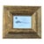 Contemporary Original Abstract Ink Painting Heavy Chunky Distressed Wood Frame For Sale
