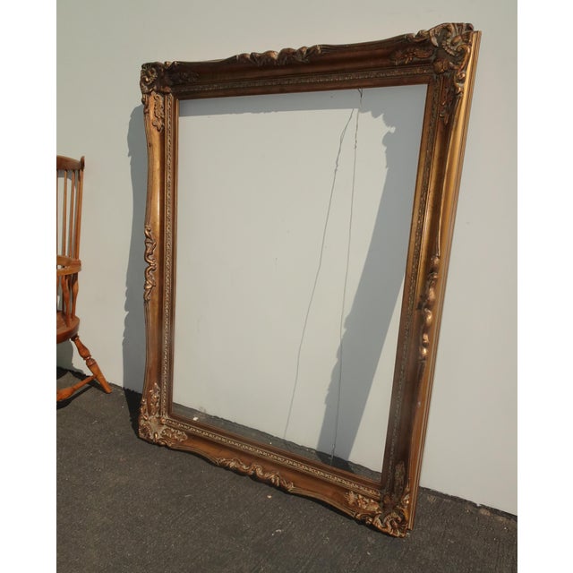 Vintage French Country Gold Picture Frame, Fits 34" X 48" Chairish