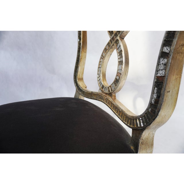Silver Pair of Figure 8 French Country Hollywood Regency Chippendale Cabriole Interlaced Louis XVII For Sale - Image 8 of 14