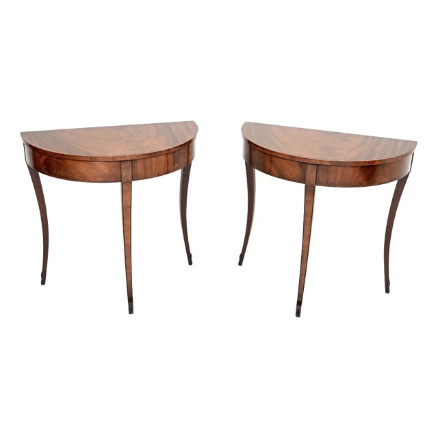 Antique Regency Console Tables, 1930s, Set of 2 For Sale