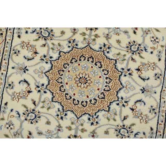 Nain Runner 2’9” X 17’9” Ivory Wool Traditional Hand-Knotted Oriental Rug For Sale - Image 4 of 12