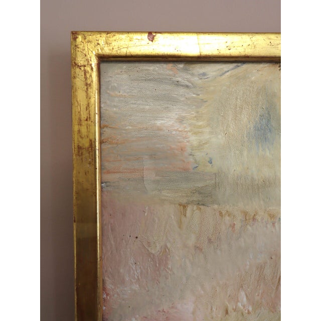 Mid-Century Modern 'Portrait in Crimson' Original Abstract Figurative Oil Painting by Swedish Artist Gunnar Johnsson (1917–2007), Framed For Sale - Image 6 of 14