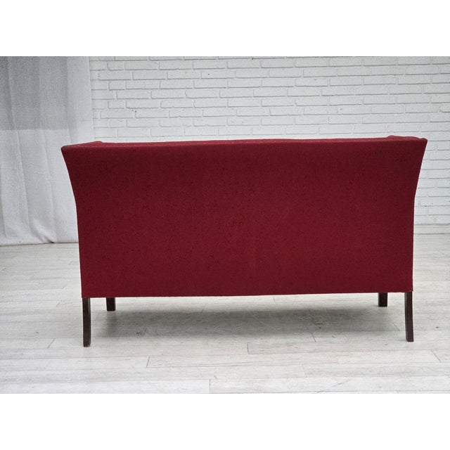 Vintage Danish Two-Seater Sofa in Wool and Ash, 1970s For Sale - Image 15 of 17