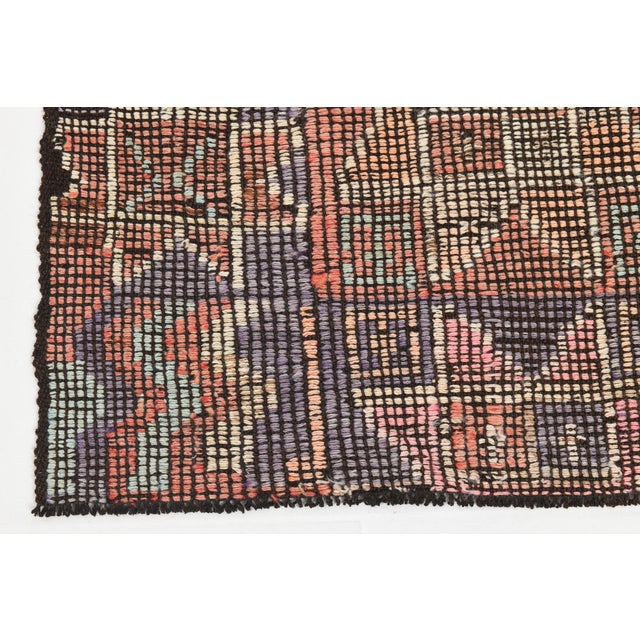Textile Vintage Turkish Kilim Rug For Sale - Image 7 of 11
