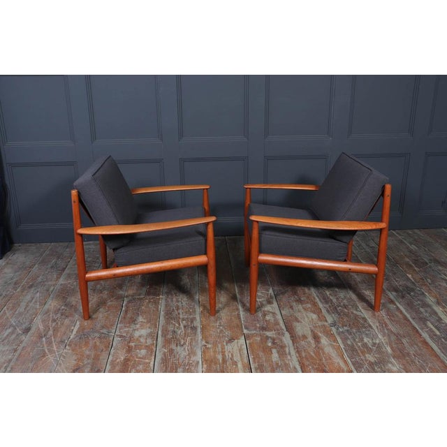 Teak Lounge Chairs by Grete Jalk for France & Søn, 1960s, Set of 2 For Sale - Image 14 of 17