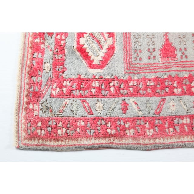 1970s Handmade Wool Turkish Rug -4' 3'' X 5' 9'' For Sale - Image 9 of 13