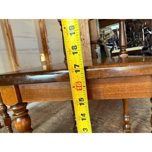 Mid 20th Century American Colonial Revival Style Drop-Front Secretary Desk and Matching Chair For Sale - Image 4 of 18