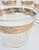 Transparent Vintage Mid Century Modern Glasses Low Ball Old Fashioned Set of 7 Textured Gold Barware For Sale - Image 8 of 9