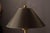 Metal Vintage Black and Brass Sculptural Floor Lamp With End Table by Hart Associates For Sale - Image 7 of 11