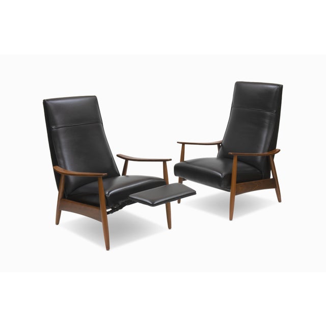 Here is a beautiful pair of Recliner 74 chairs by Milo Baughman for Thayer Coggin. This sleek design was original...