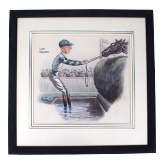 Lord Killeen "Come Hup! I Say-" Watercolour by Peter Ronald 'The Tout' Buchanan (British, 1881-1964) For Sale