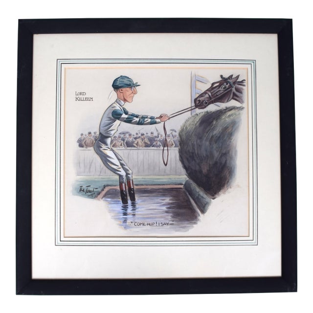 Lord Killeen "Come Hup! I Say-" Watercolour by Peter Ronald 'The Tout' Buchanan (British, 1881-1964) For Sale