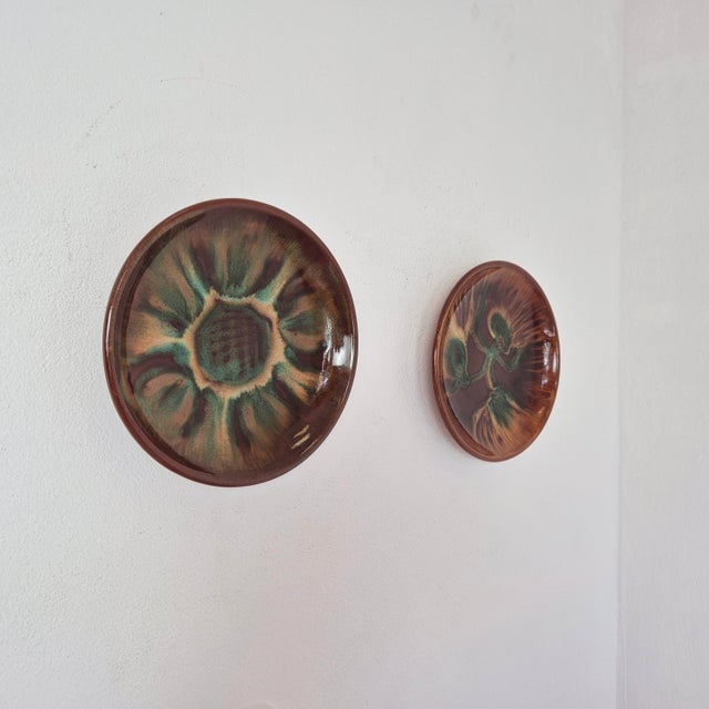 Mid-Century Ceramic Wall Plate from Łysa Góra, Poland, 1960s, in Flawless conditions. Designed 1960 to 1969