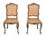 19th Century Louis XV Gilt and Green Painted Cane Side Chairs, 1880, Set of 2 For Sale - Image 5 of 14